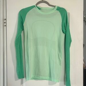 lululemon athletica Green Long Sleeve Top